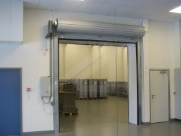 Rolling fire rated doors