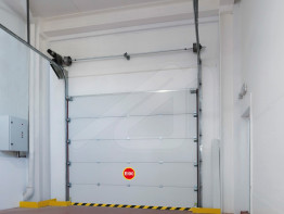 Sectional fire rated door