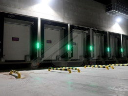 System of smart shelters with led lighting for loading docks - SIGNAL SHELTER