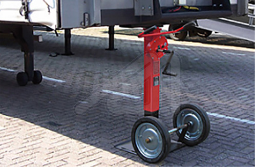 Permanent stock of safety trailer jack stand